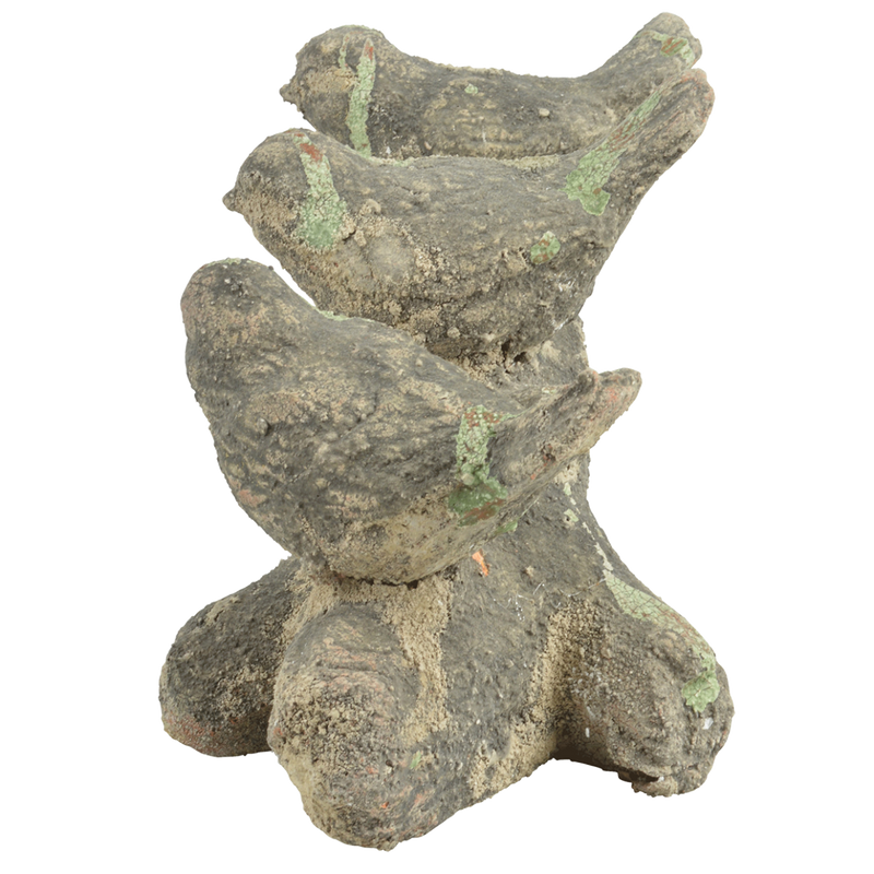 Pajaros en tronco de terracota
