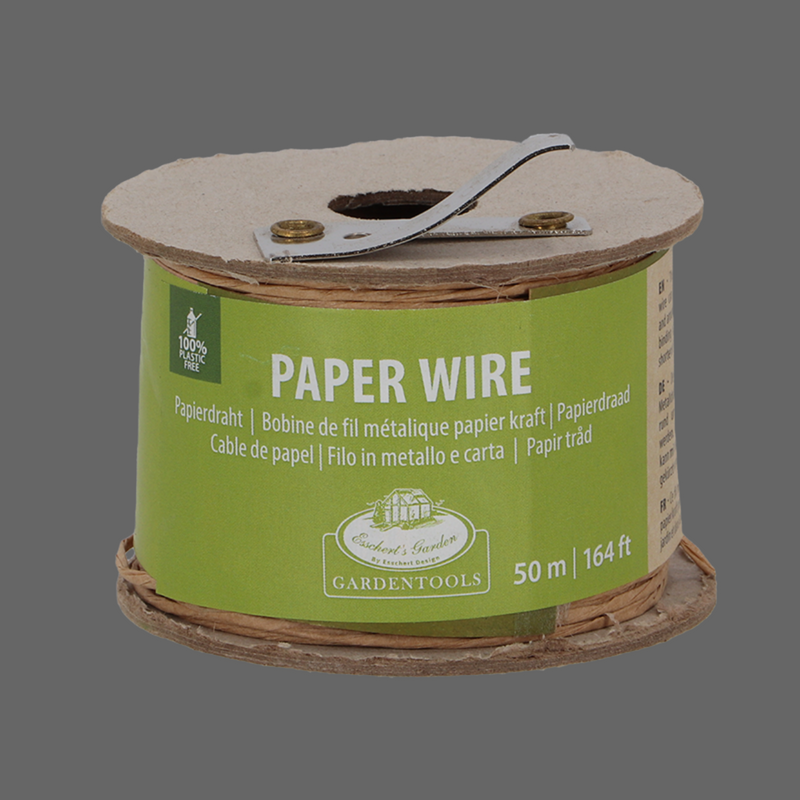 Alambre de papel 50m con cortador.